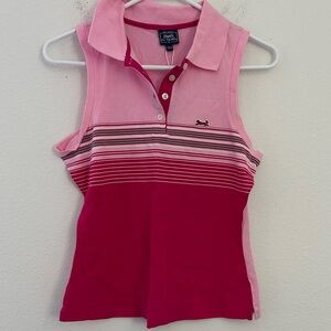 Le tigre Pink Striped Sleeveless Top